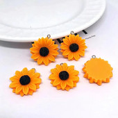 10 komada 25/30 mm Simulacija suncokreta Slatki privjesci za privjesak Uradi sam Naušnice Ogrlica Nakit Dodaci Pronalaženje