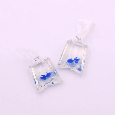 6 τμχ 5 Χρώμα 23*30 2023 New Resin Goldfish Charms Κρεμαστό μπρελόκ κοσμήματα για DIY γούρια τηλεφώνου Making Jewelry Materials