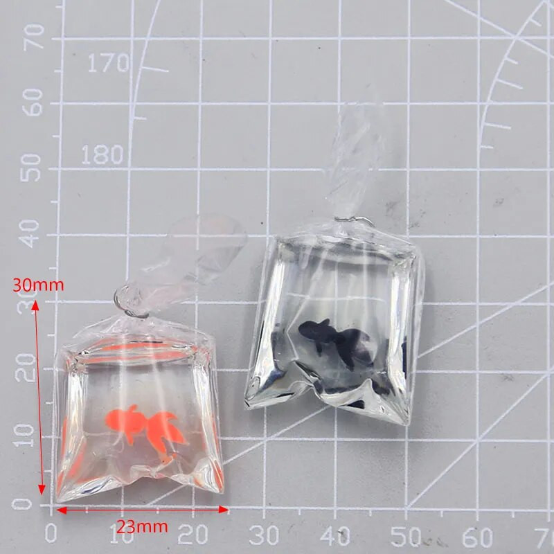6 τμχ 5 Χρώμα 23*30 2023 New Resin Goldfish Charms Κρεμαστό μπρελόκ κοσμήματα για DIY γούρια τηλεφώνου Making Jewelry Materials