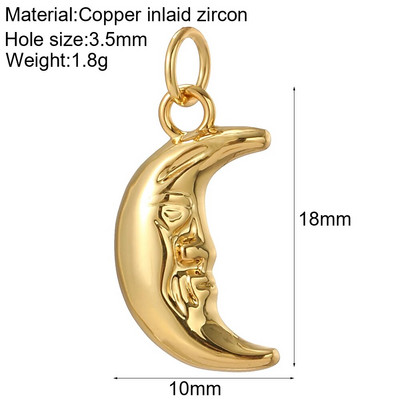 Sun Moon Star Charms ehete tegemiseks armsate kilpkonnamadude dijes isetehtud kõrvarõngad käevõru kaelakee kullavärvi suurepärane kvaliteet