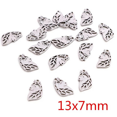 30 tk/partii No Fade Charms 316 roostevabast terasest liblikasüdame võlusid käsitööna valmistatud ripatsite ehete valmistamine, meisterdamine kaelakee jaoks