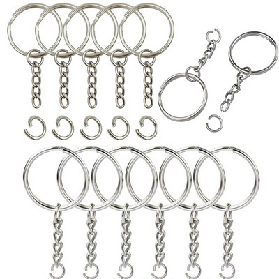 20 komada metalnih praznih privjesaka za ključeve Privjesak za ključeve Split Rings Privjesak za ključeve Privjesci za ključeve Privjesci za ključeve Kopče za penjanje Karabiner