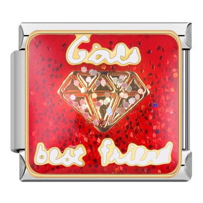 Hapiship 2024 New Fashions Pretty Music Flower Love Shopping Charm Links Fit 9mm βραχιόλι από ανοξείδωτο ατσάλι κατασκευής κοσμημάτων DJ731-C