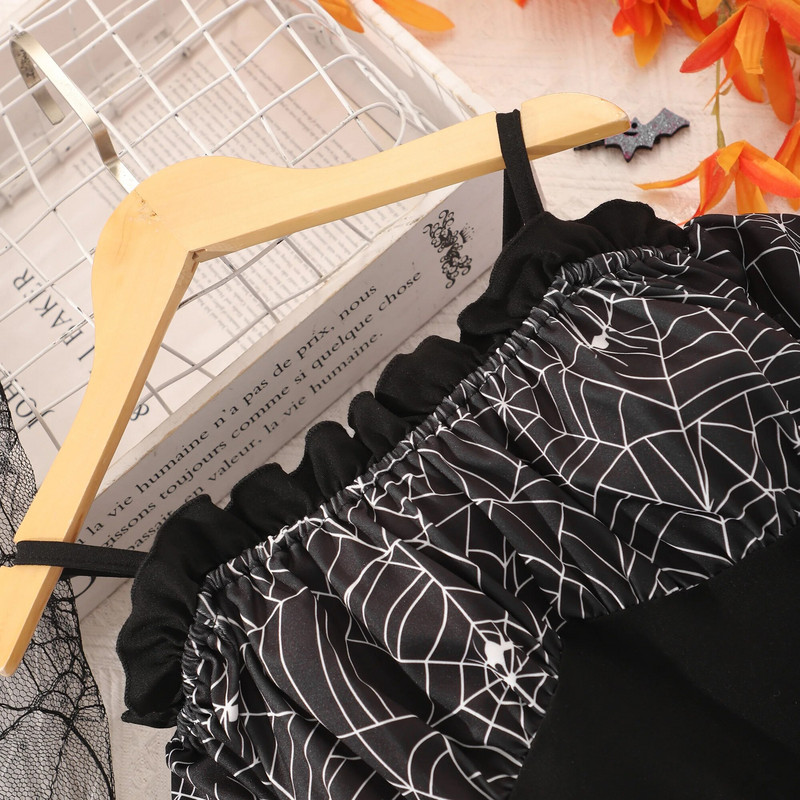 Φθινόπωρο Χειμώνας 2023 Νέα ρούχα για κορίτσια με μακριά μανίκια Φόρεμα με στάμπα από τον ώμο Φόρεμα για πάρτι μόδας 8 9 10 11 12 ετών