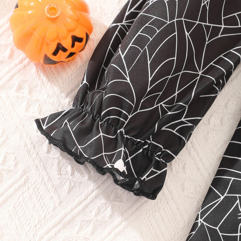 Φθινόπωρο Χειμώνας 2023 Νέα ρούχα για κορίτσια με μακριά μανίκια Φόρεμα με στάμπα από τον ώμο Φόρεμα για πάρτι μόδας 8 9 10 11 12 ετών