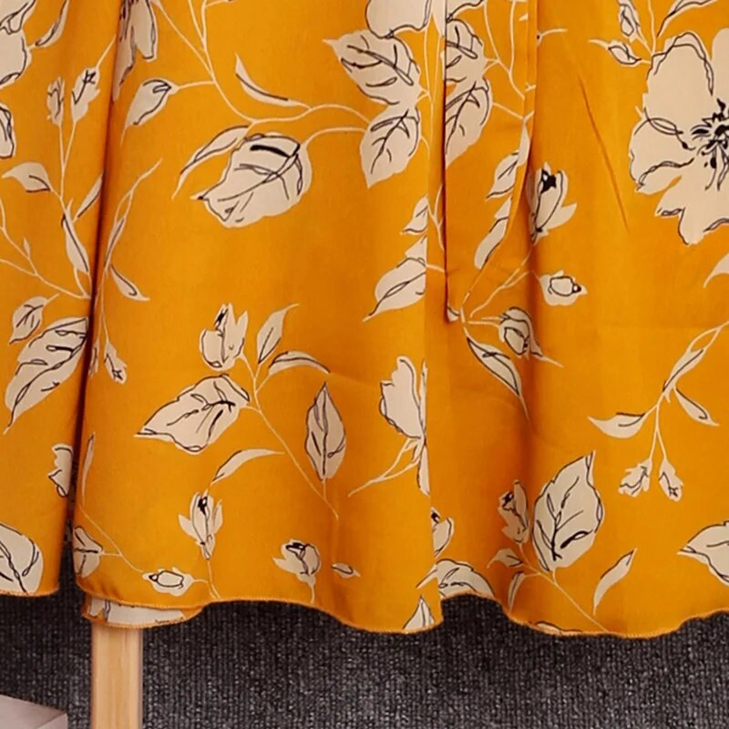 5-12Y tüdruk Kevade ja sügise stiilis pikkade varrukatega kleit taim lillemustriga ümarkaelus printsessi seelik peokleit riided