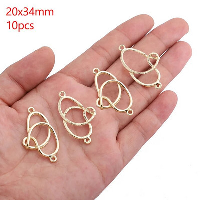 Šuplji okvir od legure cinka Otvorena poleđina Bezel Privjesci Geometrijski privjesci za DIY Izrada nakita od UV smole Naušnice Pribor za ogrlice