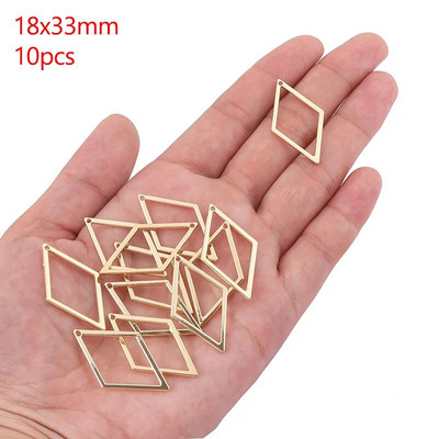 Šuplji okvir od legure cinka Otvorena poleđina Bezel Privjesci Geometrijski privjesci za DIY Izrada nakita od UV smole Naušnice Pribor za ogrlice