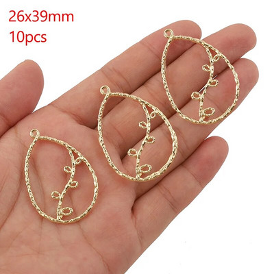 Šuplji okvir od legure cinka Otvorena poleđina Bezel Privjesci Geometrijski privjesci za DIY Izrada nakita od UV smole Naušnice Pribor za ogrlice