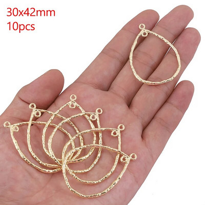 Šuplji okvir od legure cinka Otvorena poleđina Bezel Privjesci Geometrijski privjesci za DIY Izrada nakita od UV smole Naušnice Pribor za ogrlice