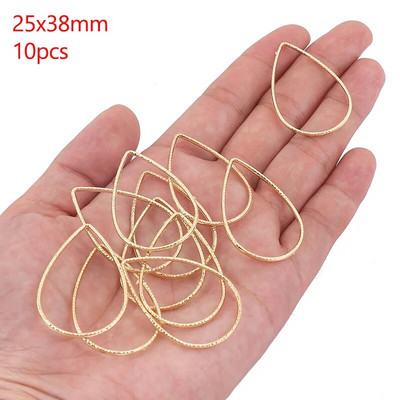 Šuplji okvir od legure cinka Otvorena poleđina Bezel Privjesci Geometrijski privjesci za DIY Izrada nakita od UV smole Naušnice Pribor za ogrlice