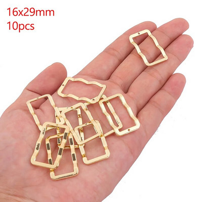 Šuplji okvir od legure cinka Otvorena poleđina Bezel Privjesci Geometrijski privjesci za DIY Izrada nakita od UV smole Naušnice Pribor za ogrlice