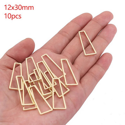 Šuplji okvir od legure cinka Otvorena poleđina Bezel Privjesci Geometrijski privjesci za DIY Izrada nakita od UV smole Naušnice Pribor za ogrlice