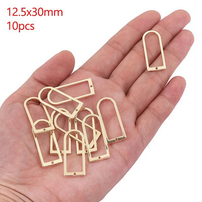 Šuplji okvir od legure cinka Otvorena poleđina Bezel Privjesci Geometrijski privjesci za DIY Izrada nakita od UV smole Naušnice Pribor za ogrlice