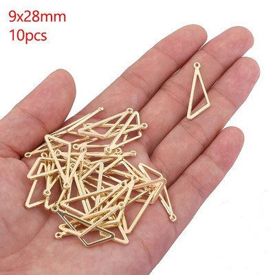 Šuplji okvir od legure cinka Otvorena poleđina Bezel Privjesci Geometrijski privjesci za DIY Izrada nakita od UV smole Naušnice Pribor za ogrlice