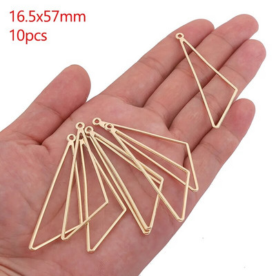 Šuplji okvir od legure cinka Otvorena poleđina Bezel Privjesci Geometrijski privjesci za DIY Izrada nakita od UV smole Naušnice Pribor za ogrlice