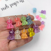 10 tk Kawaii jõulude lumememme võlusid armsad vaigust värvilised väikesed ripatsid kõrvarõnga jaoks võtmehoidja isetegemise ehete tegemise leiud C1357