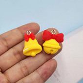 10 vnt. Madingi kalėdiniai žiediniai varpeliai, mieli raktų pakabukai, auskarai, pakabukas, aksesuaras, pasidaryk pats papuošalai.