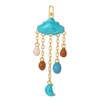 Bohemian Moon Star Charms Diy Naušnice Ogrlica Narukvica Heart Dijes Evil Blue Eye Zlatne boje Charms za izradu nakita