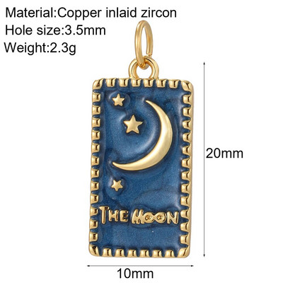 Bohemian Moon Star Charms Diy Naušnice Ogrlica Narukvica Heart Dijes Evil Blue Eye Zlatne boje Charms za izradu nakita