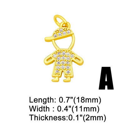 OCESRIO Paauksuoti CZ Maži berniukų ir mergaičių pakabukai karoliui Variniai „pasidaryk pats“ rankų darbo pakabukai auskarams Didmeninė prekyba chma091