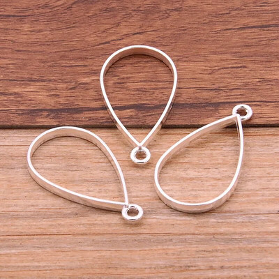 10 vnt 20 * 37 mm 7 spalvų lydinio papuošalų priedai Vandens lašo žavesys tuščiaviduriai klijai, tuščias pakabuko dėklo rėmelis