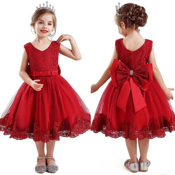 2023 Нова модна сватбена рокля за парти за рожден ден Коледна рокля за момиче 1-5 години Рокля за момичета Елегантна пачка Vestidos Детски дрехи