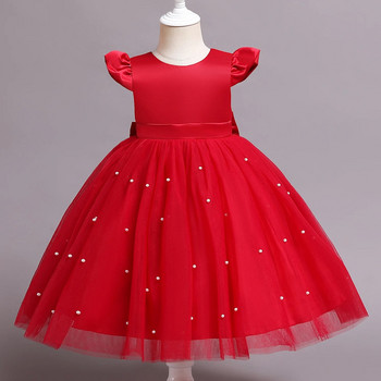 Детска рокля за момичета Рокли за рожден ден за парти и сватба Коледни дрехи Принцеса Цветна пачка Рокля Детска бална рокля