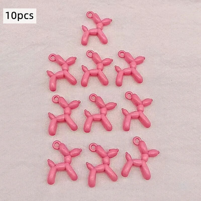 13vnt 19*15mm 13spalvų 3D balionų šunų metaliniai pakabukai auskarai apyrankė pasidaryk pats karoliai papuošalų kūrimas