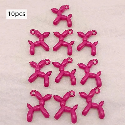 13vnt 19*15mm 13spalvų 3D balionų šunų metaliniai pakabukai auskarai apyrankė pasidaryk pats karoliai papuošalų kūrimas