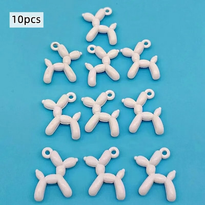 13vnt 19*15mm 13spalvų 3D balionų šunų metaliniai pakabukai auskarai apyrankė pasidaryk pats karoliai papuošalų kūrimas