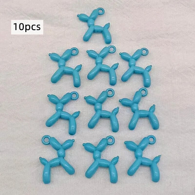 13vnt 19*15mm 13spalvų 3D balionų šunų metaliniai pakabukai auskarai apyrankė pasidaryk pats karoliai papuošalų kūrimas