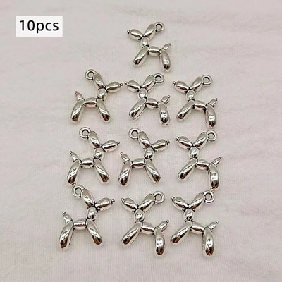 13vnt 19*15mm 13spalvų 3D balionų šunų metaliniai pakabukai auskarai apyrankė pasidaryk pats karoliai papuošalų kūrimas