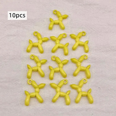 13vnt 19*15mm 13spalvų 3D balionų šunų metaliniai pakabukai auskarai apyrankė pasidaryk pats karoliai papuošalų kūrimas