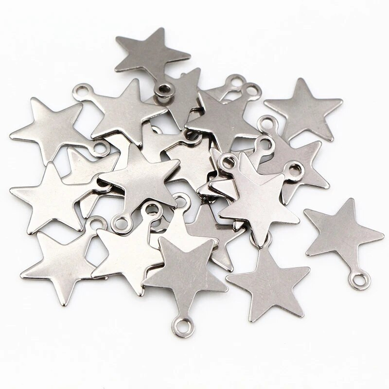 30 τμχ/παρτίδα 316 από ανοξείδωτο ατσάλι Πέντε άκρων Χαριτωμένο κολιέ Κρεμαστό Γούρια Μικρή γάτα δελφίνι Γούρια ψαριών για DIY κοσμήματα