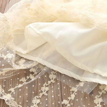 Bear Leader Lace Baby Girls Dress Φόρεμα με μακριά μανίκια Καλοκαιρινοί γάμοι Παιδικό πάρτι γενεθλίων Πριγκίπισσα φόρεμα Παιδικό τούλι Vestidos