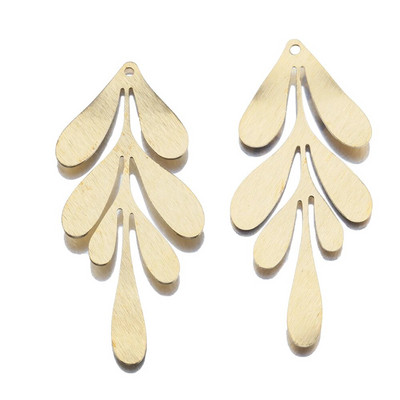 10 vnt žaliavinio žalvario lapinių vynmedžių pakabukas gėlių lapų pakabukas, skirtas pasidaryk pats, Boho lapai, auskarai, karoliai deivės hipių papuošalų kūrimas