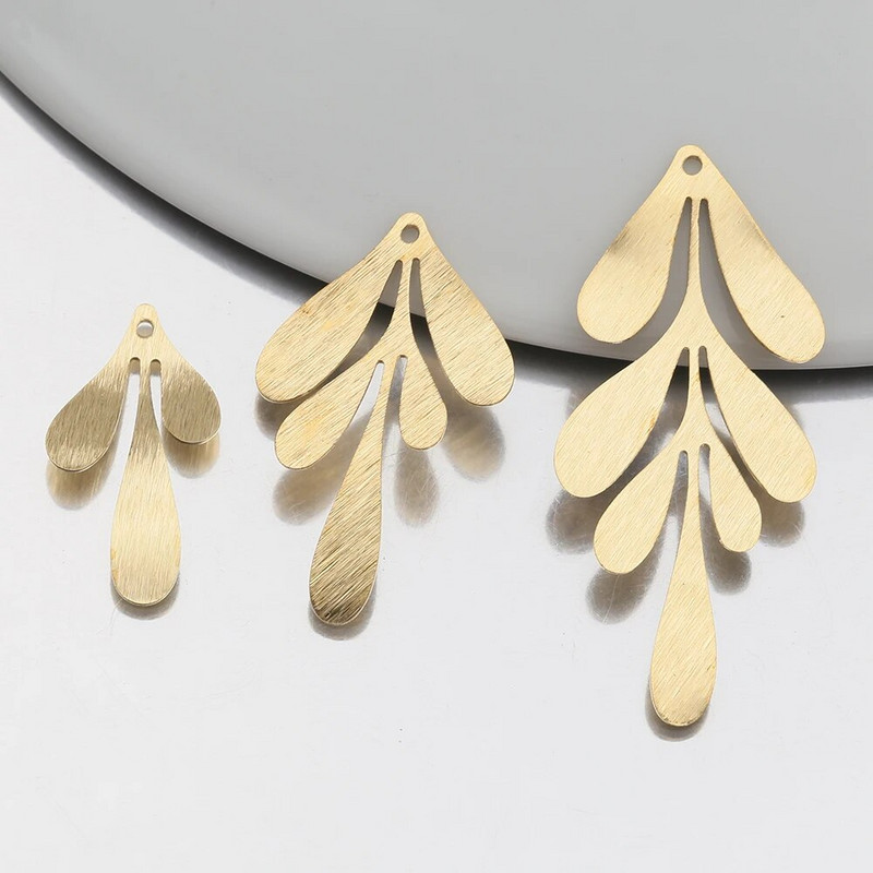 10 vnt žaliavinio žalvario lapinių vynmedžių pakabukas gėlių lapų pakabukas, skirtas pasidaryk pats, Boho lapai, auskarai, karoliai deivės hipių papuošalų kūrimas