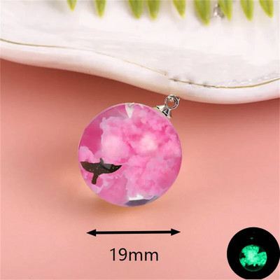 10 tk šikk läbipaistev akrüülvaigust ümmargune palliripats sinine taevas pilve linnukotkas amulett ehete valmistamiseks kaelakee tarvikud