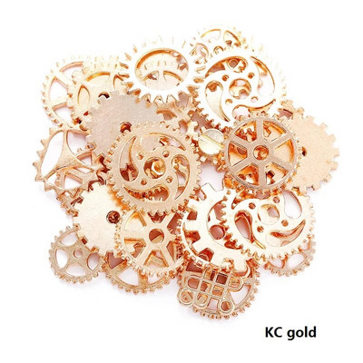 Νέα 30 τμχ-100 τμχ 10 Χρώμα Μικρό Μέγεθος 8-15 mm Κράμα ψευδαργύρου Mix Alloy Mechanical Steampunk Cogs & Gears Diy Accessories