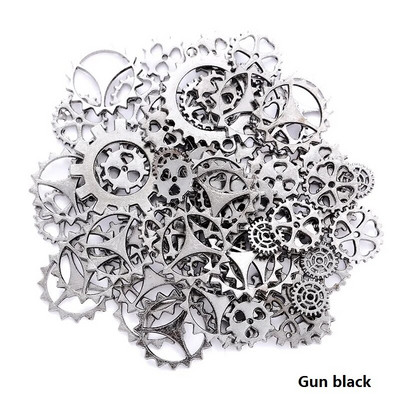 Νέα 30 τμχ-100 τμχ 10 Χρώμα Μικρό Μέγεθος 8-15 mm Κράμα ψευδαργύρου Mix Alloy Mechanical Steampunk Cogs & Gears Diy Accessories