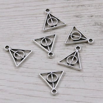 30 τμχ Charms Hallows Deathly Antique μενταγιόν για DIY κοσμήματα Βραχιόλι κολιέ κατασκευή χειροποίητων χειροτεχνιών