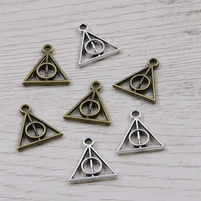 30 τμχ Charms Hallows Deathly Antique μενταγιόν για DIY κοσμήματα Βραχιόλι κολιέ κατασκευή χειροποίητων χειροτεχνιών
