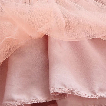 Φόρεμα για κορίτσια 2023 Φθινόπωρο Νέο μακρυμάνικο υφή Sense Rabbit διακοσμητικό πλέγμα ραφές για κορίτσια ξένο φόρεμα