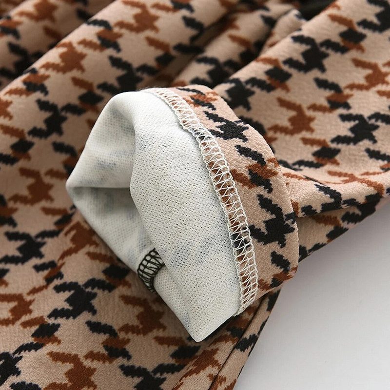 Bear Leader Baby Girl Dress Fashion 4-7 ετών Άνοιξη Φθινόπωρο Παιδικά Κορίτσια Μακρυμάνικη καρό φούστα Casual All Match Ρούχα Vestidos