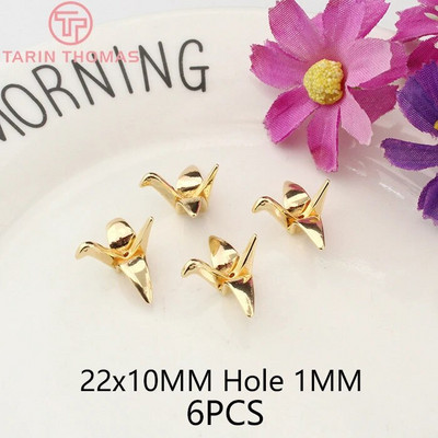 (136) 12x16 MM Τρύπα 1 ΜΜ χρυσό 24 καρατίων ορείχαλκος με μενταγιόν Ζιργκόν Bee Charms Υψηλής ποιότητας κοσμήματα DIY Making Findings