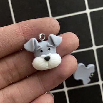 10 бр. Kawaii Resin Малко куче Коала Обеци Талисмани Сладко животно Гривна Ключодържатели Колие Висулка Аксесоар Направи си сам Микс Бижута Направете