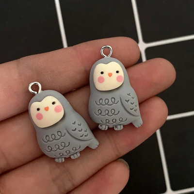 10 τμχ Ρητίνη Kawaii Small Dog Koala Σκουλαρίκια Γούρια Χαριτωμένο βραχιόλι ζώο Μπρελόκ Κολιέ Κρεμαστό αξεσουάρ Diy Mix Jewelry Make