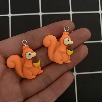 10 τμχ Ρητίνη Kawaii Small Dog Koala Σκουλαρίκια Γούρια Χαριτωμένο βραχιόλι ζώο Μπρελόκ Κολιέ Κρεμαστό αξεσουάρ Diy Mix Jewelry Make