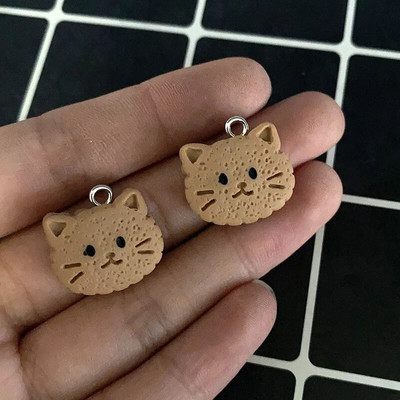 10 τμχ Ρητίνη Kawaii Small Dog Koala Σκουλαρίκια Γούρια Χαριτωμένο βραχιόλι ζώο Μπρελόκ Κολιέ Κρεμαστό αξεσουάρ Diy Mix Jewelry Make